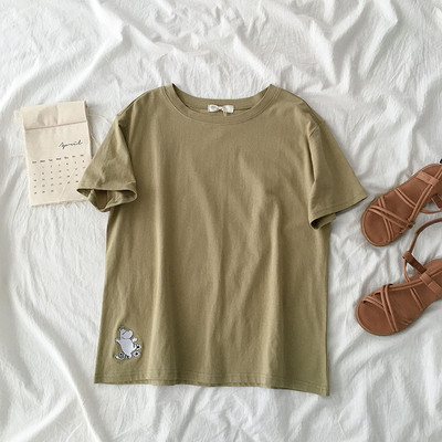 Καθημερινή μπλούζα με εφαρμογή σε διαφορετικά χρώματα