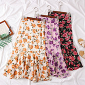 Új modell női szoknya virágos motívumokkal több színben