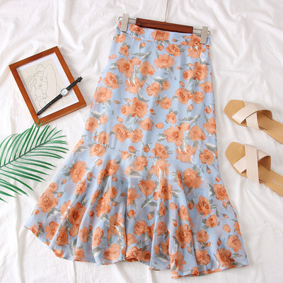 Új modell női szoknya virágos motívumokkal több színben