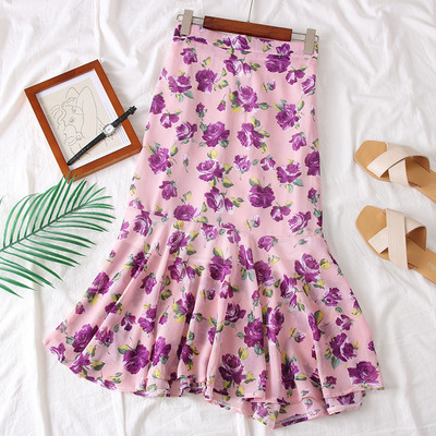 Új modell női szoknya virágos motívumokkal több színben