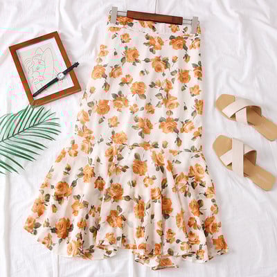 Új modell női szoknya virágos motívumokkal több színben