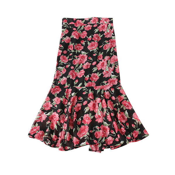 Új modell női szoknya virágos motívumokkal több színben