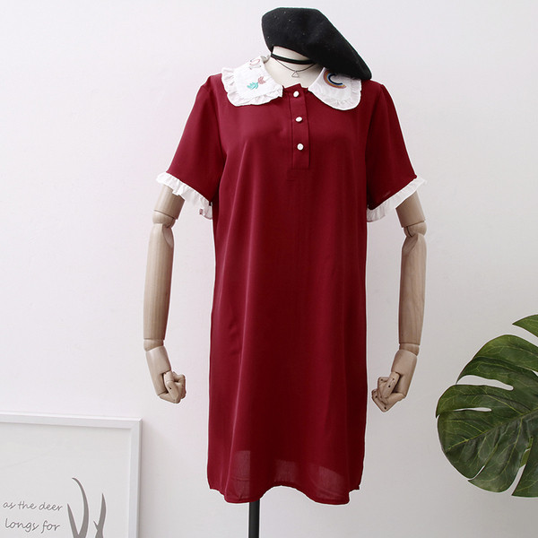 Alkalmi női ruha gombokkal, négy színben