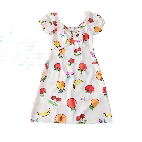 Alkalmi női ruha V-nyakkal, fehér színben