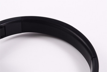 Στερεοφωνικό ακουστικό bluetooth μοντέλο SY-BT1609 πτυσσόμενο με επιλογή για λειτουργία AUX - μαύρο με χρυσό χρώμα