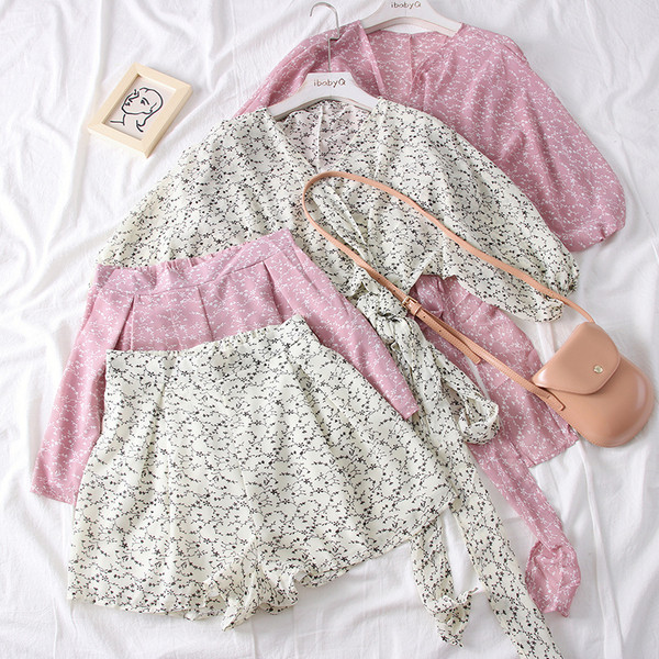 Modern női nadrág és blúz szett több színben