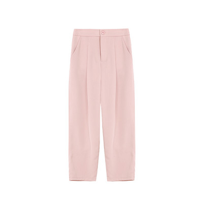 Női nadrág boka felett rózsaszín színben