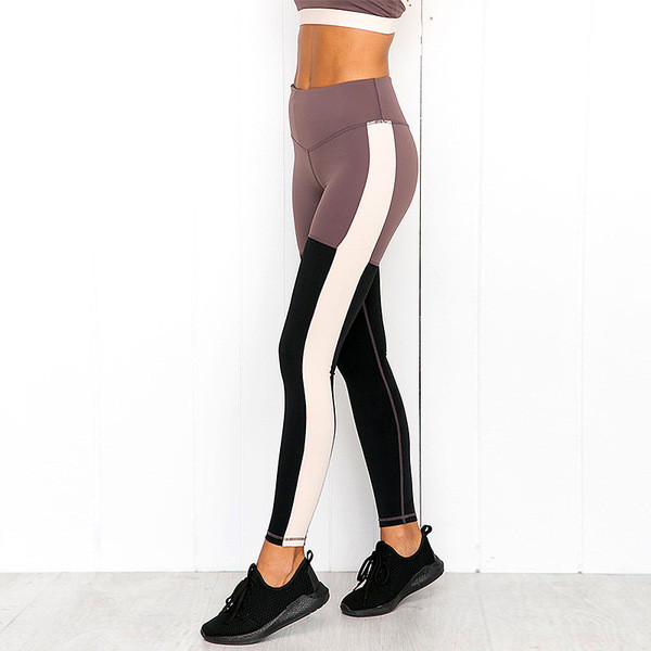 Női sportmellnadrág és leggings lila színben