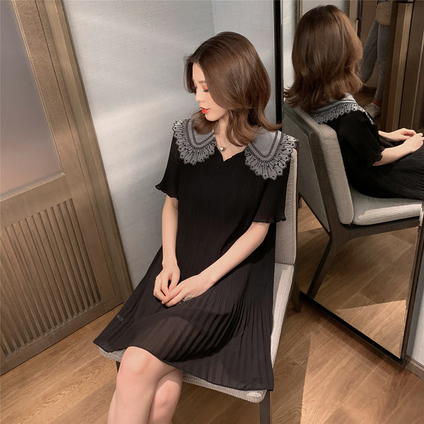 Finom női ruha 3/4 ujjal, három színben