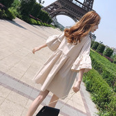 Testreszabott női nyári ruha 3/4-es ujjal