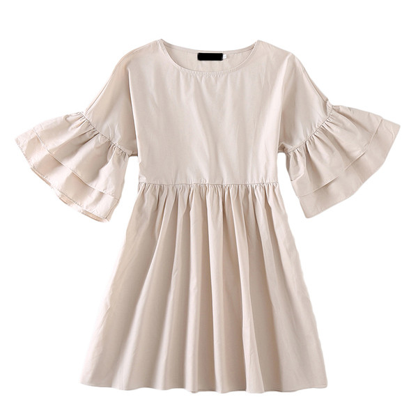 Testreszabott női nyári ruha 3/4-es ujjal