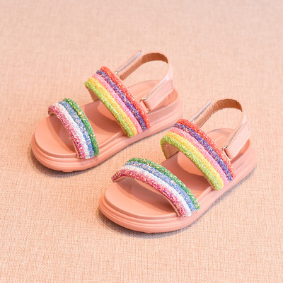 Jelenlegi gyerekszandál lányoknak - két színben