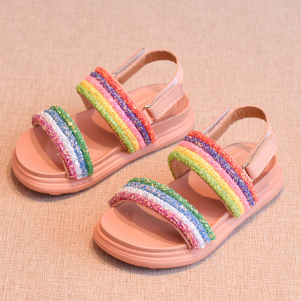 Jelenlegi gyerekszandál lányoknak - két színben