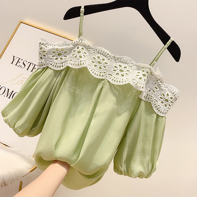 Stílusos női blúz csipkével több színben