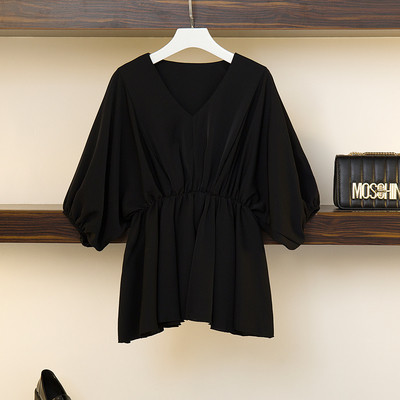 Stílusos sifon ing V-nyakkal, két színben