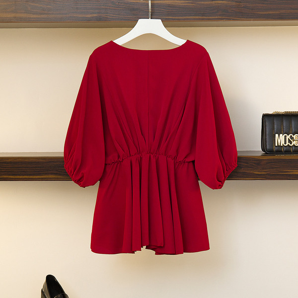 Stílusos sifon ing V-nyakkal, két színben