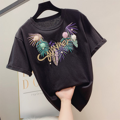 Új modell női póló három színben hímzéssel