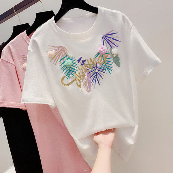 Új modell női póló három színben hímzéssel