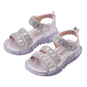 Modern gyerekszandál lányoknak két színben kövekkel