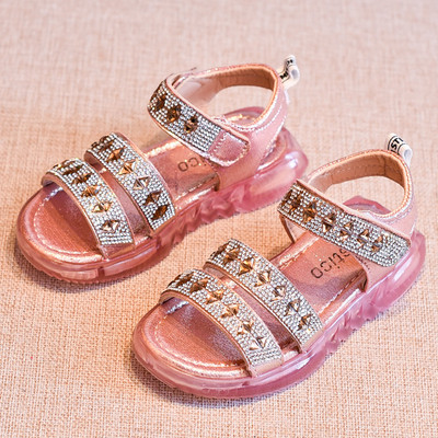 Modern gyerekszandál lányoknak két színben kövekkel