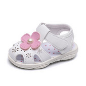 Gyermekszandál két színben 3D elemmel lányoknak