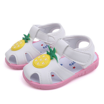 Sandale pentru copii alb și roz - pentru fete