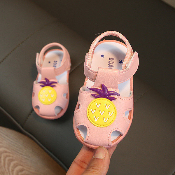 Sandale pentru copii alb și roz - pentru fete