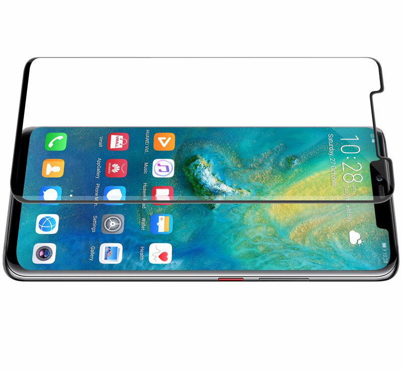 Προστατευτικό γυαλιού οθόνι για Huawei Mate 20 Pro - Edge Glue σε   μαύρο