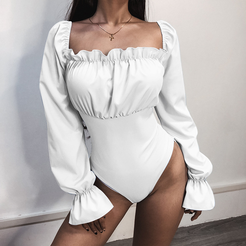 Női test érdekes ujjakkal, hátul megkötővel