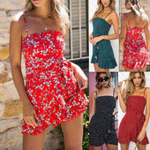 Női rövid ruha négy érdekes modellben pöttyökkel és virágokkal