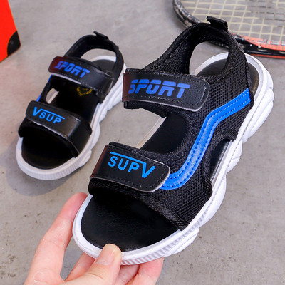 Gyermekszandál három színben felirattal - fiúknak