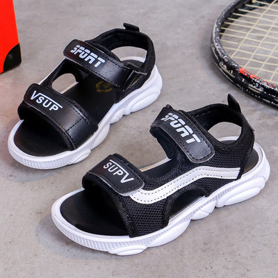 Gyermekszandál három színben felirattal - fiúknak