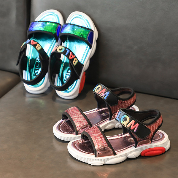 Alkalmi gyerekszandál flitterekkel - lányoknak