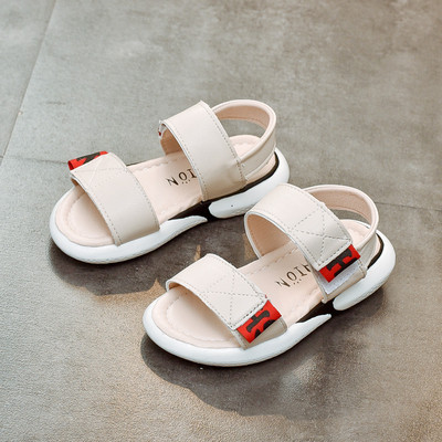 Gyermek szandál fehér és fekete színben - lányoknak