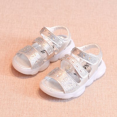 Gyermekszandál három színben kövekkel - lányoknak