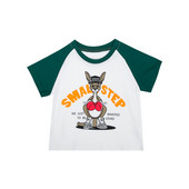 Gyermek alkalmi póló két színben rátéttel - fiúknak