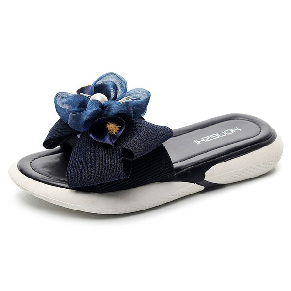 Papuci moderni de dama cu element 3D si perle in mai multe culori