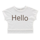 Gyermek alkalmi póló lányoknak három színben felirattal