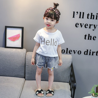 Gyermek alkalmi póló lányoknak három színben felirattal