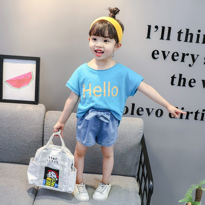 Gyermek alkalmi póló lányoknak három színben felirattal