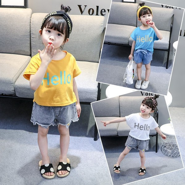 Gyermek alkalmi póló lányoknak három színben felirattal