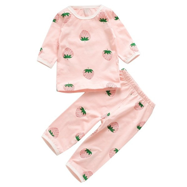 Gyerek pizsama lányoknak fehér és rózsaszín színben