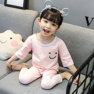 Gyermek pizsama lányoknak három színben rátéttel