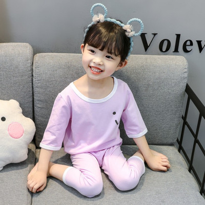 Gyermek pizsama lányoknak három színben rátéttel