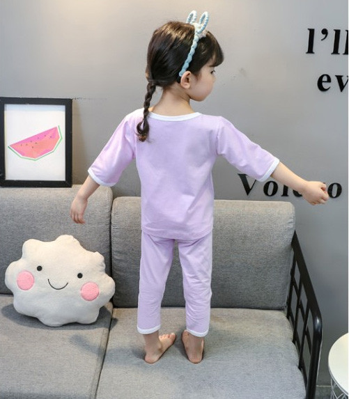 Gyermek pizsama lányoknak három színben rátéttel