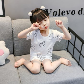 Детска пижама от две части в бял цвят-за момичета