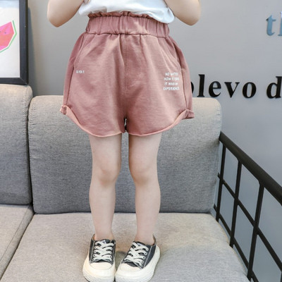 Gyermek rövidnadrág két színben, zsebekkel és feliratokkal