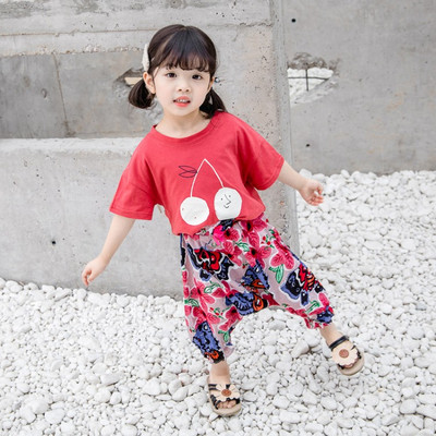 Gyermek modern póló két színben - lányoknak