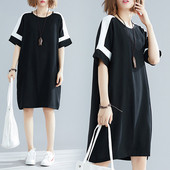 Alkalmi női ruha széles modell fekete színben