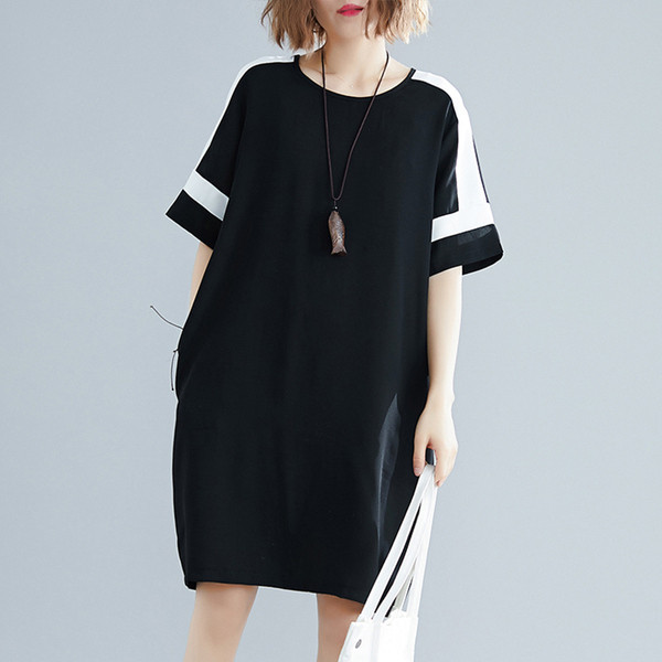 Alkalmi női ruha széles modell fekete színben